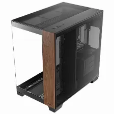 Gabinete Antec C8 Wood, Full Tower, Ventana De Vidrio, Negro/madera