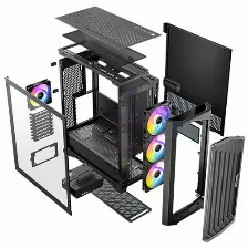Gabinete Antec Performance 1 Ft Argb, Full Tower, Ventana Lateral, 4x Ventiladores, Negro