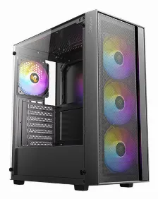 Gabinete Antec Ax65 Argb Midi Tower, Atx, Micro-atx, Itx, 4x Ventiladores, Negro