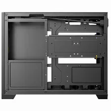 Gabinete Antec Flux M, Micro-atx Itx, Panel De Cristal Templado, 6 Ventiladores Pwm Incluidos, Radiador Hasta 360 Mm, Color Negro.