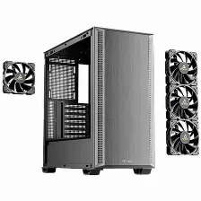 Gabinete Antec P7s, Semitorre Atx, Cuatro Ventiladores 120 Mm Pwm, Paneles Con Aislante Acustico, Usb Tipo C 10 Gigabits Por Segundo, Color Negro.
