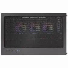 Gabinete Antec Cx Mirror, Mid Tower Atx, 7 Ventiladores Argb De 120 Mm Incluidos, Paneles De Cristal Templado, Color Negro.