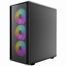 Gabinete Antec P6 Neo Argb, Mid Tower, Panel De Cristal Templado, Cuatro Ventiladores Argb 120 Mm, Usb Tipo C, Soporte Atx, Micro Atx, Itx.