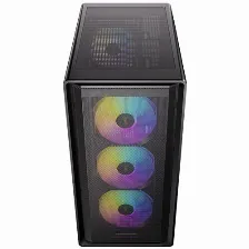 Gabinete Antec P6 Neo Argb, Mid Tower, Panel De Cristal Templado, Cuatro Ventiladores Argb 120 Mm, Usb Tipo C, Soporte Atx, Micro Atx, Itx.
