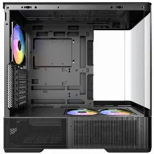 Gabinete Antec C6 Curve Argb, Media Torre, Cristal Templado Curvo, Soporte Atx Micro-atx Itx, Tres Ventiladores Argb Pwm, Usb Tipo C.