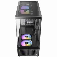 Gabinete Antec C6 Curve Argb, Media Torre, Cristal Templado Curvo, Soporte Atx Micro-atx Itx, Tres Ventiladores Argb Pwm, Usb Tipo C.