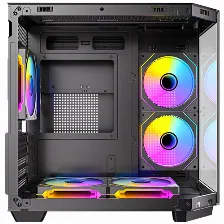 Gabinete Antec Cx M2 Argb, Mini Tower, Micro-atx Itx, Cristal Templado, Doble Camara, 5 Ventiladores Argb 120 Mm, Usb Tipo C.