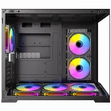 Gabinete Antec Cx M3 Argb, Mini Tower, Micro-atx Itx, Panel De Cristal Templado, Seis Ventiladores Argb Incluidos, Usb Tipo-c.