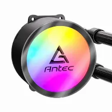 Enfriamiento Liquido Antec Omni 240 Argb, Radiador De 240 Mm, Dos Ventiladores De 120 Mm Pwm, Iluminacion Argb 3 Pines, Negro.