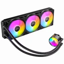 Enfriamiento Liquido Antec Omni 360 Argb, Radiador De 360 Mm, Tres Ventiladores Pwm De 120 Mm, Bomba Espejo Argb, Compatibilidad Intel Y Amd.