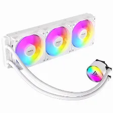 Enfriamiento Liquido Antec Omni 360 Argb White, Radiador 360 Mm, Tres Ventiladores Pwm 120 Mm, Iluminacion Argb, Color Blanco.