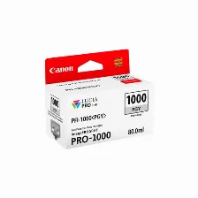 Cartucho De Tinta Canon Pfi-1000 Original, Fotos Gris, 80 Ml