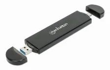 Enclosure Manhattan M.2, Usb, Negro