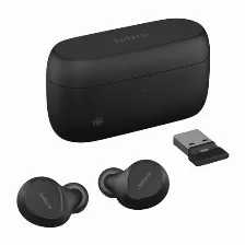 Audífonos Jabra Evolve2 Buds Intra Auditivo, Inalámbrico, Usb, Bluetooth, Negro
