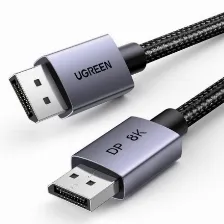 Cable Displayport Ugreen 25906 Displayport 3 M, Negro, Azul