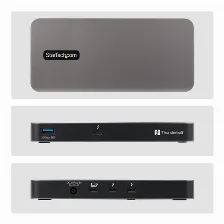 Hub Startech.com Interfaz Thunderbolt 5, Cantidad De Puertos 4, Velocidad 80 Mbit/s, Color Gris