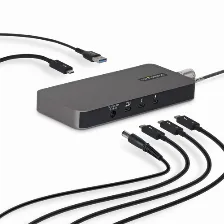 Hub Startech.com Interfaz Thunderbolt 5, Cantidad De Puertos 4, Velocidad 80 Mbit/s, Color Gris