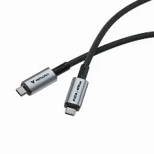 Cable Usb Verbatim Sync & Charge 31847, Usb4, 240 Watts, 40 Gigabits Por Segundo, 1.2 Metros, Negro.