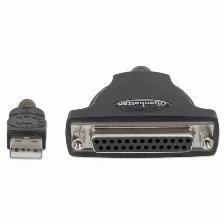 Cable Adaptador Manhattan 336581 De Usb2.0 A Paralelo Db25, 1.8 Metros Blister