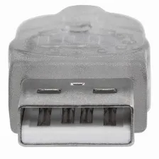 Cable Extension De Alta Velocidad Manhattan, Usb 2.0, Usb A Macho - Usb A Hembra, 3 Metros, (340496) Plateado