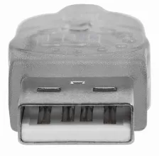 Cable Extension De Alta Velocidad Manhattan, Usb 2.0, Usb A Macho - Usb A Hembra, 3 Metros, (340496) Plateado