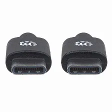 Cable Usb Manhattan Usb-c A Usb-c, 60w, 480 Mbps, 1 Metro, Negro