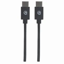 Cable Usb Manhattan Usb-c A Usb-c, 60w, 480 Mbps, 1 Metro, Negro