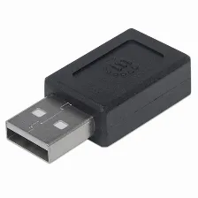 Adaptador Manhattan Usb A A Usb C, Negro