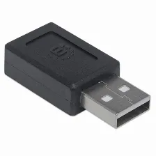 Adaptador Manhattan Usb A A Usb C, Negro