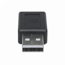 Adaptador Manhattan Usb A A Usb C, Negro