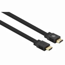 Cable Hdmi Manhattan Canal Ethernet, 1 M, Negro