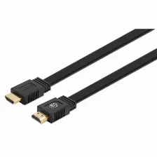 Cable Hdmi Manhattan Canal Ethernet, 15 M, Negro