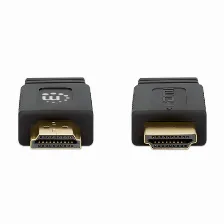 Cable Hdmi Manhattan Canal Ethernet, 15 M, Negro