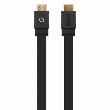 Cable Hdmi Manhattan Canal Ethernet, 15 M, Negro