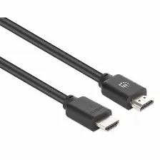 Cable Hdmi Manhattan Canal Ethernet, 5 M, 18 Gbit/s, 1080p, 1440p, 2160p, Negro