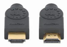 Cable Hdmi Manhattan 356961 Canal Ethernet, 3 M, 18 Gbit/s, 1080p, 1440p, 2160p, Negro
