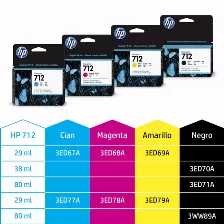 Cartucho De Tinta Hp 712 Negra Designjet