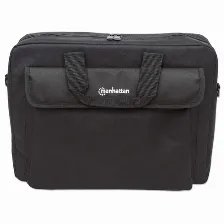 Maletin Para Laptop Manhattan London De 15.6 Pulgadas, Poliester, Color Negro, Ligero Dano