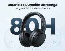 Diadema Ugreen Studio Max2, Bluetooth, Hasta 80hrs, Usb-c, Cancelacion De Ruido, Negro