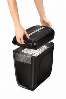 Trituradora De Papel Fellowes Powershred 60cs, Trituración Cruzada, 22.9 Cm, 10 Hojas, 6 Min, Negro, 233.4 X 371.6 X 407.9 Mm