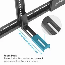 Soporte Barra De Sonido Tv P Pared Soporta 15kg