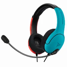 Audífonos Pdp Lvl40 Diadema, Alámbrico, 3.5 Mm, Negro, Azul, Rojo