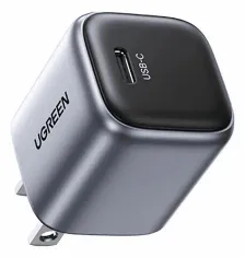 Cargador Ugreen 55527 100 - 240 V, Audífonos, Smartphone, Interior, 1usb-c, Carga Rápida, Perlado, Blanco