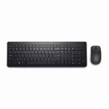 Kit Teclado Y Mouse Dell Km3322w-r-ltn, Inalambrico, Color Negro