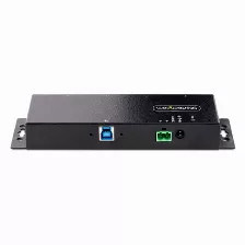 Hub Startech.com 5g4aindnp-usb-a-hub Interfaz Usb 3.2 Gen 1 (3.1 Gen 1) Type-b, 4 Usb A 3.1, Acero, Cantidad De Puertos 4, Longitud De Cable 1.8 M, Velocidad 5000 Mbit/s, Color Negro