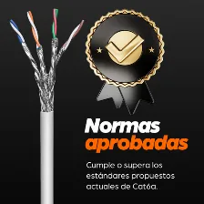 Bobina Intellinet Cat6a, 305 M, S/ftp (s-stp), Gris