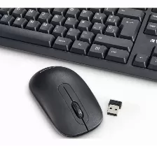 Kit Teclado Y Mouse Verbatim Inalambrico, Negro