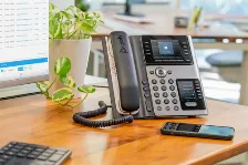 Teléfono Ip Hp Poly Terminal Con Conexión Por Cable, 8 Líneas, Negro