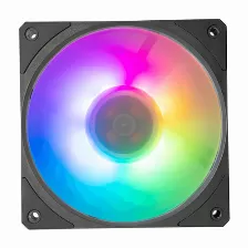 Ventilador Cooler Master Mobius 120p Argb 2400 Rpm, Led Multi, Negro, Pwm