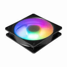 Ventilador Cooler Master Mobius 120p Argb 2400 Rpm, Led Multi, Negro, Pwm